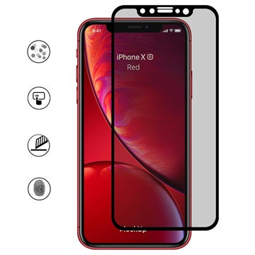 Hat Prince Anti-Spy iPhone XR / iPhone 11 Skærmbeskyttelse Hærdet Glas - Privatliv