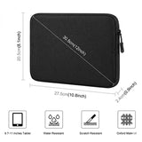 Haweel Slim tablet-/laptop-taske - 9.7"-11" - Sort