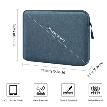 Haweel Slim tablet-/laptop-taske - 9.7"-11" - Blå