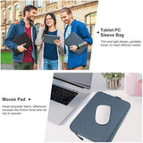 Haweel Slim tablet-/laptop-taske – 9,7"-11" – Grå
