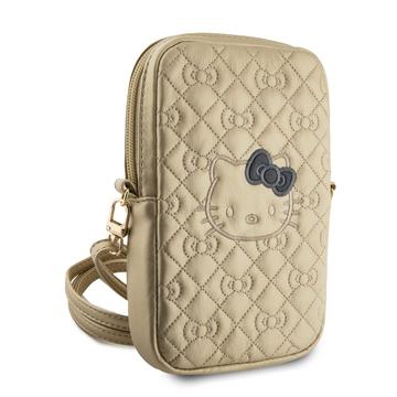 Hello Kitty Quilted Bows Smartphone Skuldertaske - Guld