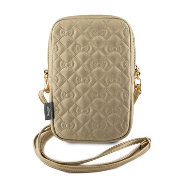 Hello Kitty Quilted Bows Smartphone Skuldertaske - Guld