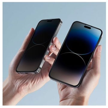 iPhone 11 / iPhone XR Hofi Anti Spy Pro+ Privacy Skærmbeskyttelse Hærdet Glas - 9H - Sort Kant