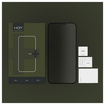iPhone 11 / iPhone XR Hofi Anti Spy Pro+ Privacy Skærmbeskyttelse Hærdet Glas - 9H - Sort Kant