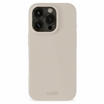 iPhone 16 Pro Max Holdit Silikone Cover - Lys Beige
