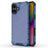 iPhone 16 Honeycomb Armored Hybrid Cover - Blå