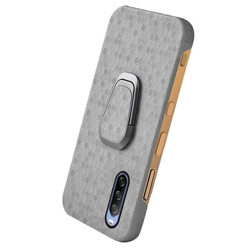 Sony Xperia 10 IV Bikube Mønster Cover med Ring Holder - Grå