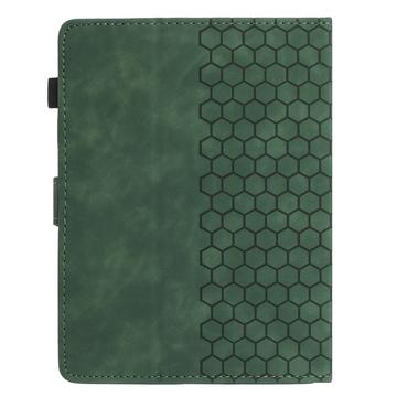 Honeycomb-mønstret universelt tablet-etui med kortholdere - 10" - Army Grøn