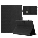 Honeycomb-mønstret universelt tablet-etui med kortholdere - 10" - Sort