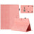 Honeycomb-mønstret universelt tablet-etui med kortholdere - 10" - Pink