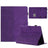 Honeycomb-mønstret universelt tablet-etui med kortholdere - 10" - Lilla