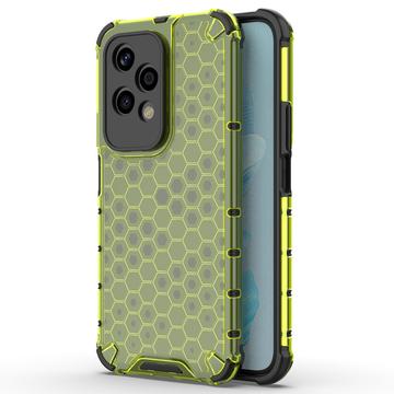 Honor 200 Lite Honeycomb Armored Hybrid Cover - Grøn