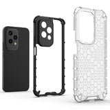 Honor 200 Lite Honeycomb Armored Hybrid Cover - Grå