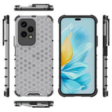 Honor 200 Lite Honeycomb Armored Hybrid Cover - Grå