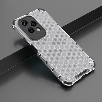 Honor 200 Lite Honeycomb Armored Hybrid Cover - Grå