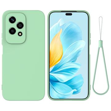 Honor 200 Lite Liquid Silikone Cover med Strop - Grøn