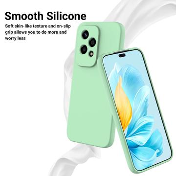 Honor 200 Lite Liquid Silikone Cover med Strop - Grøn