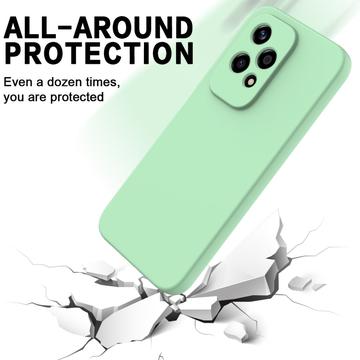 Honor 200 Lite Liquid Silikone Cover med Strop - Grøn