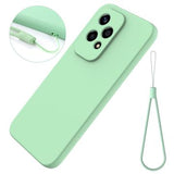 Honor 200 Lite Liquid Silikone Cover med Strop - Grøn