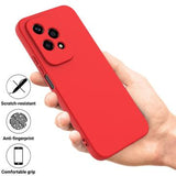Honor 200 Lite Liquid Silikone Cover med Strop - Rød