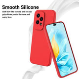 Honor 200 Lite Liquid Silikone Cover med Strop - Rød