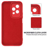 Honor 200 Lite Liquid Silikone Cover med Strop - Rød