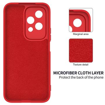 Honor 200 Lite Liquid Silikone Cover med Strop - Rød