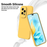Honor 200 Lite Liquid Silikone Cover med Strop - Gul
