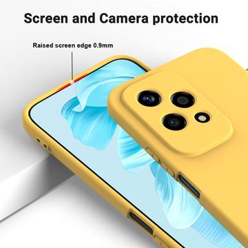 Honor 200 Lite Liquid Silikone Cover med Strop - Gul