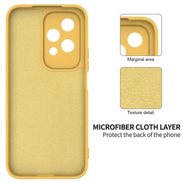 Honor 200 Lite Liquid Silikone Cover med Strop - Gul