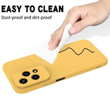 Honor 200 Lite Liquid Silikone Cover med Strop - Gul