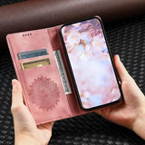 Honor 200 Lite Mandala Series Etui med Pung - Rødguld