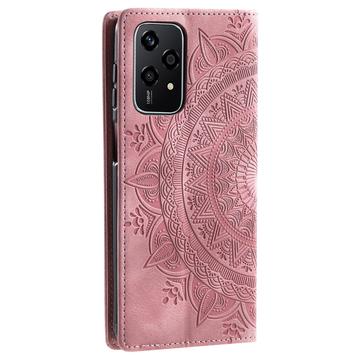 Honor 200 Lite Mandala Series Etui med Pung - Rødguld