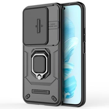 Honor 200 Lite Roterende Ring Hybrid Cover med Kameraskjold - Sort