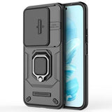 Honor 200 Lite Roterende Ring Hybrid Cover med Kameraskjold - Sort