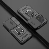 Honor 200 Lite Roterende Ring Hybrid Cover med Kameraskjold - Sort