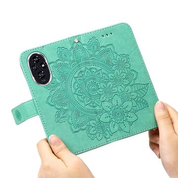 Honor 200 Mandala Series Etui med Pung - Grøn
