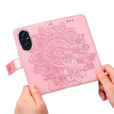 Honor 200 Mandala Series Etui med Pung - Pink