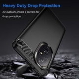 Honor 200 Pro Børstet TPU Cover - Karbonfiber - Sort