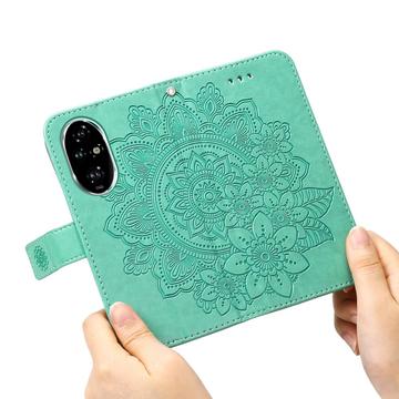 Honor 200 Pro Mandala Series Etui med Pung - Grøn