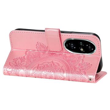 Honor 200 Pro Mandala Series Etui med Pung - Pink