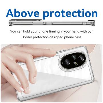 Honor 200 Pro Ridsefast Hybrid Cover - Gennemsigtig