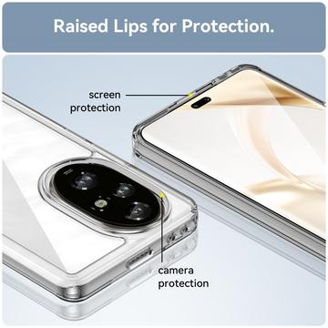 Honor 200 Pro Ridsefast Hybrid Cover - Gennemsigtig