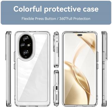 Honor 200 Pro Ridsefast Hybrid Cover - Gennemsigtig