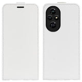Honor 200 Pro Vertikal Flip Taske med Kortholder - Hvid