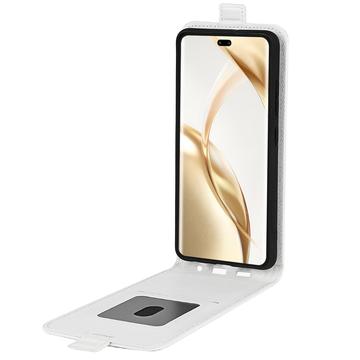 Honor 200 Pro Vertikal Flip Taske med Kortholder - Hvid