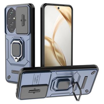 Honor 200 Roterende Ring Hybrid Cover med Kameraskjold - Blå
