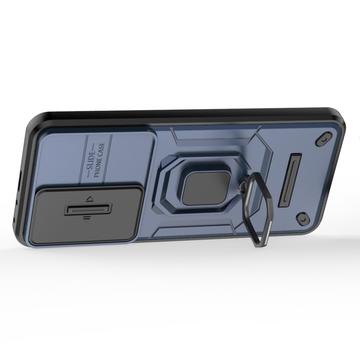 Honor 200 Roterende Ring Hybrid Cover med Kameraskjold - Blå