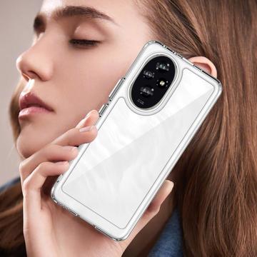 Honor 200 Ridsefast Hybrid Cover - Gennemsigtig