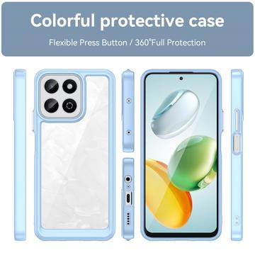 Honor 200 Smart/X7c 4G/5G Anti-Shock Hybrid Cover - Blå